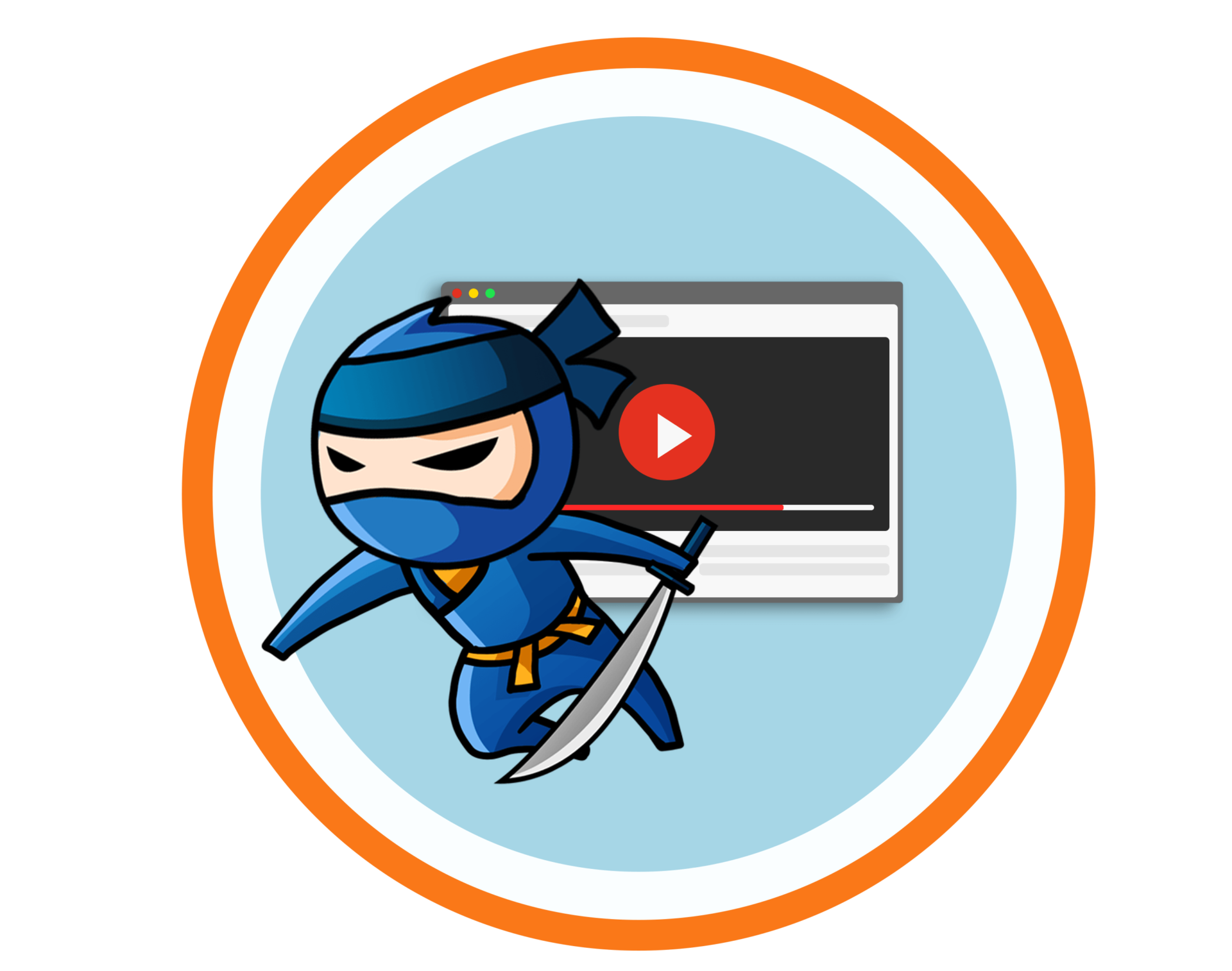 youtube ninja håller svärd