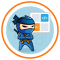 app ninja metrisk ikon